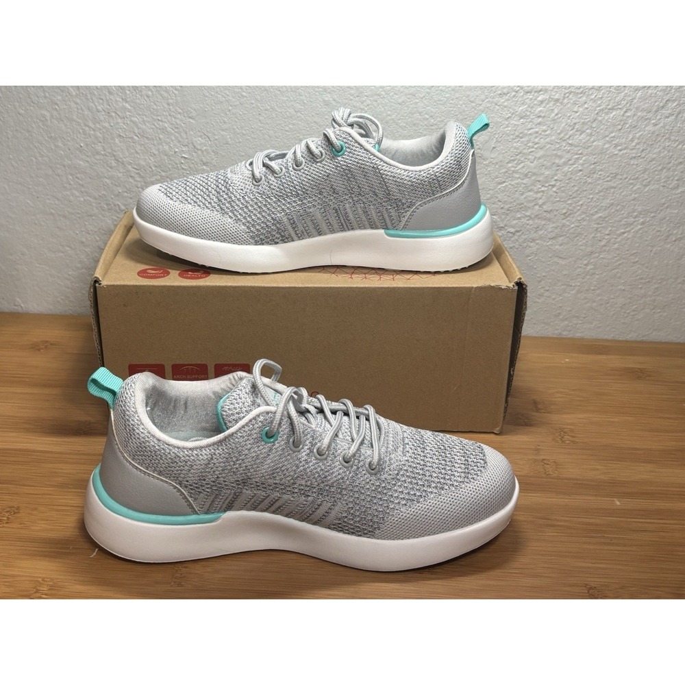 OrthoComfoot Womens Arch Support Walking Sneakers Mesh Upper, Size 6.5.   37-EU